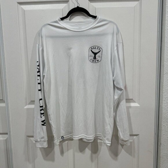 Men’s L-Shirt Salty Crew Surface Rashguard (bundle Of 2) Blue White - Picture 2 of 12